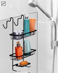 Suporte Duplo para Box Arthi – Design Sofisticado, Sem Furos, Aço Resistente - imagem 3
