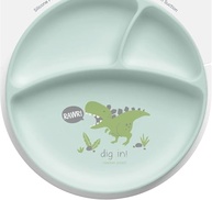 Prato de Silicone Dinossauro para Bebês - Seguro, Livre de BPA e com Ventosa - imagem 4