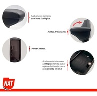 Apoio de Braço Etios 2013-2019 Preto com Linha Branca e Porta Objeto - imagem 3
