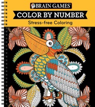 Brain Games - Color by Number: Livro de Colorir Anti-Stress (Laranja) - imagem 1