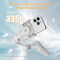 Gimbal Estabilizador 3 Eixos para Celular: Vídeos Profissionais, Vlogs e Streaming em Branco - imagem 4
