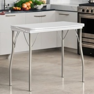 Mesa Dobrável Tampo Branco 216 Carraro - Design Moderno e Espaço Inteligente - imagem 3