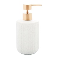 Porta Sabonete Líquido de Cerâmica Granilite Clean Branco 430ml - Design Moderno e Prático - imagem 5