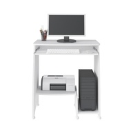 Mesa para Computador com Prateleira Retrátil Pixel Branco - Artely - imagem 1