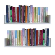 Prateleiras para Livros em MDF Branco - Design Moderno e Versátil - imagem 2