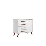 Cômoda Infantil Retrô Qencanto Qmovi Branco - Design Charmoso e Funcionalidade para o Quarto da Criança - imagem 5