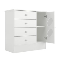 Quarto Infantil Completo com Guarda-Roupa e Cômoda Stella Branco - Design Moderno e Funcional - imagem 4
