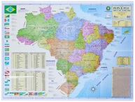 Mapa Escolar Brasil Político e Rodoviário Multimapas 204 - Essencial para Estudos! - imagem 2
