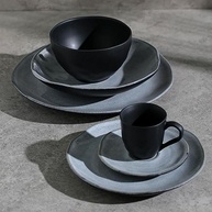 Conjunto de Pratos de Sobremesa Porto Brasil 6 Peças - Design Orgânico Concreto 19,5cm - imagem 5
