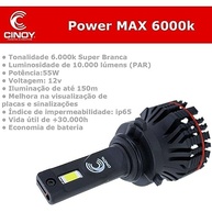 Kit Lâmpada Ultra LED Power Max Cinoy HB3/HB4 10000Lm 6000K: Iluminação Brilhante e Duradoura - imagem 4