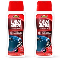 KIT 2x Lava Autos Shampoo Carnaúba Pro Auto: Brilho Intenso e Proteção Duradoura 500ml - imagem 1