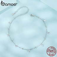 Tornozeleira Prata 925 Bamoer: Elegância e Brilho! - imagem 2