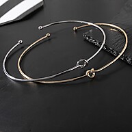 Kit Folheado a Ouro 18k: Choker, Pulseira e Brinco - imagem 1