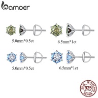 Brincos Moissanita Bamoer: Elegância em Prata 925 - imagem 1