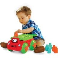 Carrinho Pedagógico Amicãozinho Dismat: Brinquedo Educativo com Encaixes Geométricos para Desenvolvimento Infantil - imagem 3