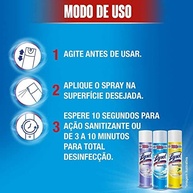 Lysol Desinfetante Spray Brisa da Manhã 295g - Potente Desinfecção com Fragrância Refrescante - imagem 3