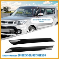 Kit 2 Painéis Acabamento Para-brisa A-Pillar Kia Soul 2010-2013 (Motorista/Passageiro) - Substituição 861802K500 861702K500 - imagem 4