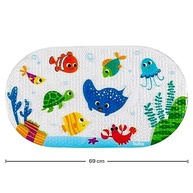 Tapete de Banho Infantil Buba Fundo do Mar - Antiderrapante e Divertido - imagem 3