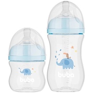 Kit 2 Mamadeiras Easy Flow Elefante Azul 120/270ml - Sistema Anticólico Buba - imagem 2