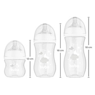 Kit 3 Mamadeiras Easy Flow Nuvem Branca 120/270/330ml - Sistema Anticólico Buba - imagem 4