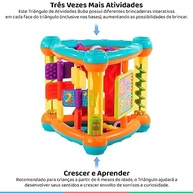 BUBA Triângulo de Atividades Colorido - Estimule Aprendizado e Diversão para Bebês - imagem 5