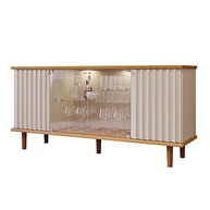 Buffet Aparador 4 Portas com Vidro Temperado Janice - Design Moderno em MDF 100% - imagem 2