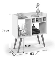 Aparador Buffet Industrial RUBI - Design Moderno para Hall, Escritório e Adega | Quality Móveis - imagem 4