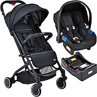Burigotto Zap Black: Carrinho + Bebê Conforto - imagem 1