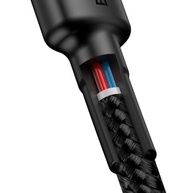 Cabo Baseus Turbo USB-C para USB-C 2M 60W - Carregamento Rápido e Durabilidade em Nylon Preto - imagem 4
