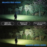 Lanterna WUBEN E7 1800 Lumens: Super Brilhante, Recarregável Tipo C e Ímã Potente - imagem 4
