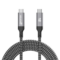 Cabo USB-C Geonav 20Gb/s: Transferência Rápida e Carregamento 100W | 1.5m Nylon Trançado - imagem 1