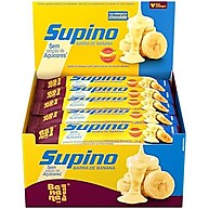 Barra Supino Zero Banana C/ Chocolate Branco (20x24g) - imagem 1
