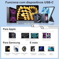 Cabo USB-C para iPhone 15/16, Samsung, Xiaomi - 1 Metro, Nylon Trançado, Carregamento Turbo PD 30W - imagem 4