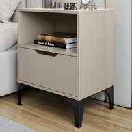 Mesa de Cabeceira com Gaveta Telescópica e Design Industrial Moderno - LH Móveis - imagem 3