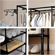Arara Cabideiro com Sapateira e 10 Prateleiras 4 Colunas – Organize seu Closet com Estilo e Praticidade - imagem 4