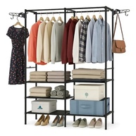 Arara Cabideiro Multiuso com Prateleiras - Organize seu Espaço com Estilo e Praticidade - imagem 2