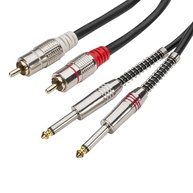 Cabo de Áudio Star Cable Pro Series 5m: 2x P10 Mono para 2x RCA - Conexão Profissional e Impecável - imagem 4