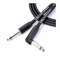 Cabo de Guitarra Ninja L Cable Santo Angelo P10 90° 4,57m Preto - Som Profissional - imagem 2