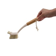 Oikos - Escova de Limpeza Duo com Cabo de Bambu Off White - Design Ergonômico e Sustentável - imagem 3