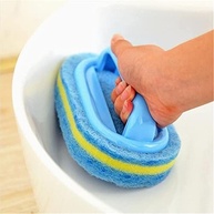 Esponja Mágica Azul - Cabo Ergonômico para Limpeza Profunda de Banheira, Azulejo e Cozinha - imagem 5