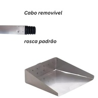 Pá de Lixo em Alumínio 1m com Cabo Leve e Resistente - Ideal para Limpeza Diária de Áreas Grandes - imagem 3