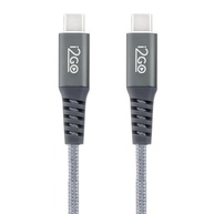 Cabo USB-C para USB-C i2GO PRO 2m: Carregamento Rápido e Durabilidade Premium - imagem 3