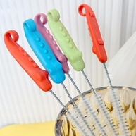 Escova de Limpeza para Canudos e Tubos em Aço Inoxidável - Nylon Resistente com Cabo Longo - imagem 4
