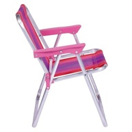 Mor Cadeira Infantil Alta em Alumínio Rosa - Segurança e Conforto para Crianças - imagem 4