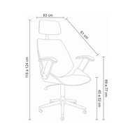 Cadeira Office Lisboa Branca com Encosto Ergonômico Rivatti - Conforto Premium para Home Office - imagem 2