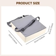 Assento Elevatório Infantil para Cadeira de Cozinha - Menolana Almofada Portátil com Capa Removível em Couro PU Impermeável - imagem 3
