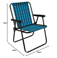 Cadeira Xadrez Marine Mor - Resistente, Dobrável e Confortável para Ambientes Internos e Externos - imagem 4