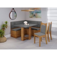 Conjunto Canto Americano com Mesa Retangular e 2 Cadeiras Dalas - Design Moderno para Ambientes Pequenos - imagem 2