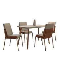 Conjunto Sala de Jantar 4 Cadeiras San Lorenzo - Design Moderno e Conforto - imagem 3