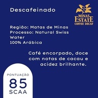 Café Minas Estate Descafeinado Swiss Water, Café Moído, 250g - imagem 1